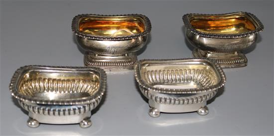 Two pairs of silver salts.